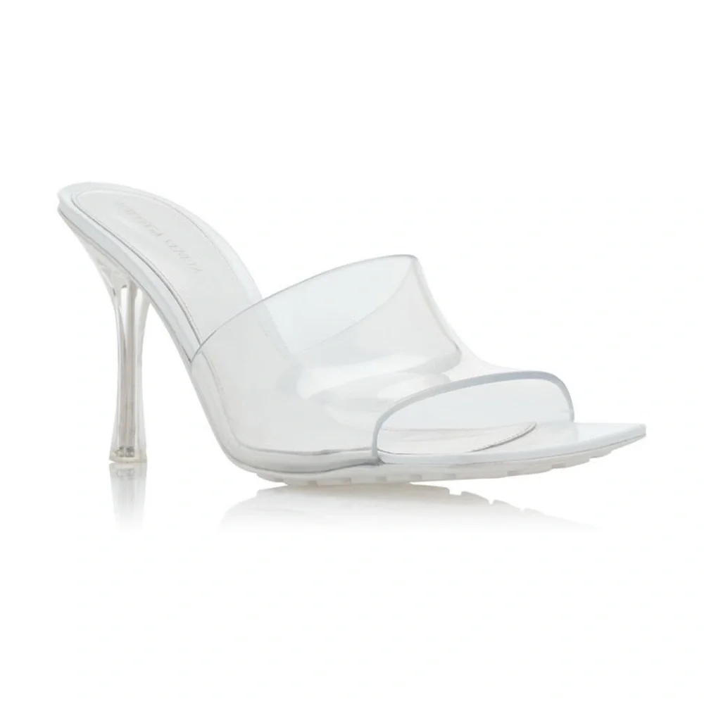 Bottega Veneta White Heeled Sandals - Picture 7 of 8